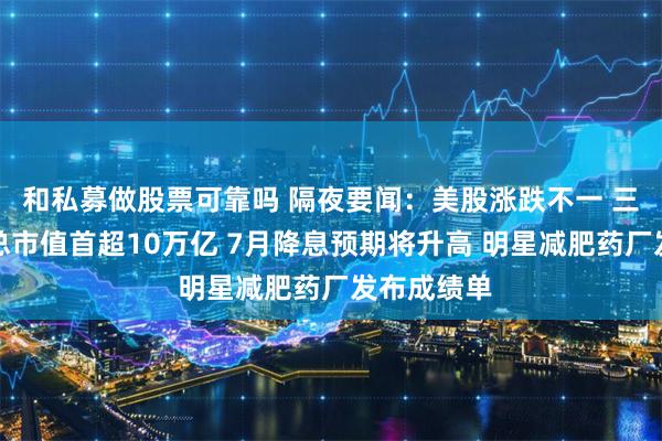 和私募做股票可靠吗 隔夜要闻：美股涨跌不一 三巨头盘中总市值首超10万亿 7月降息预期将升高 明星减肥药厂发布成绩单